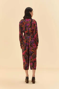  BLACK WILD HORSES JUMPSUIT