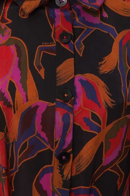  BLACK WILD HORSES JUMPSUIT