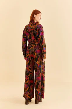 BLACK WILD HORSES PANTS