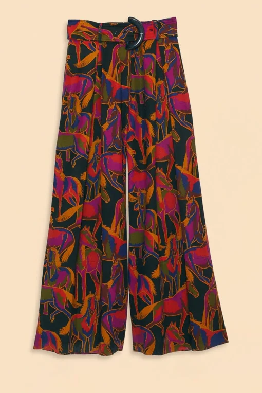  BLACK WILD HORSES PANTS