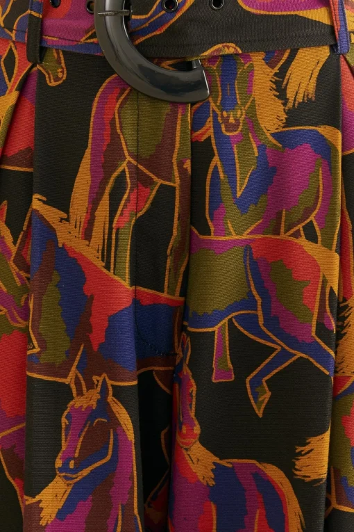  BLACK WILD HORSES PANTS