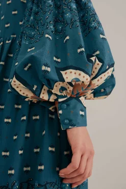  BLUE AINIKA CHILL MAXI SHIRTDRESS