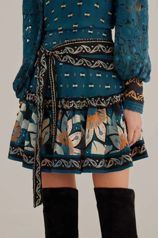 BLUE AINIKA CHILL MINI SKIRT