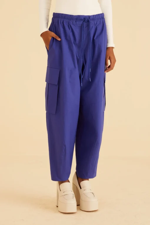  BLUE CARGO PANTS