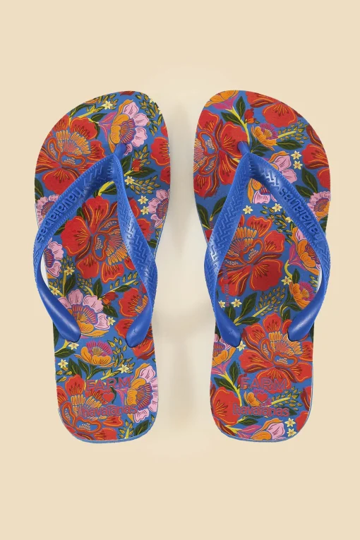  BLUE FLOWERS GARDEN HAVAIANAS SANDALS