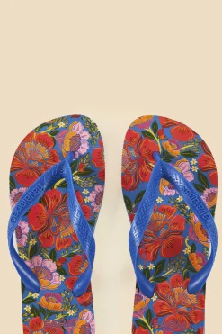  BLUE FLOWERS GARDEN HAVAIANAS SANDALS