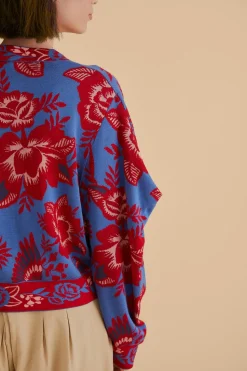  BLUE LACE GARDEN CARDIGAN