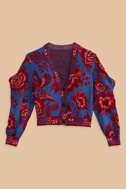  BLUE LACE GARDEN CARDIGAN