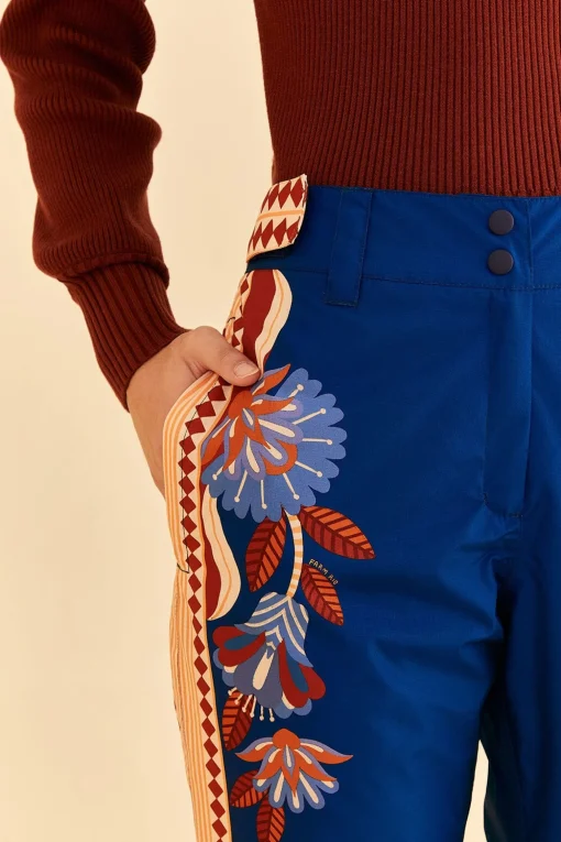  BLUE NATURE BEAUTY SKI PANTS