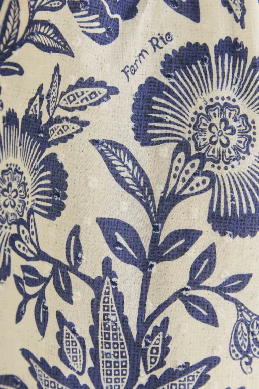  BLUE PINEAPPLE GARDEN MAXI DRESS