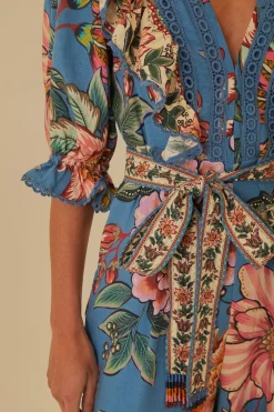  BLUE WONDERFUL BOUQUET LENZING™ ECOVERO™ EUROFLAX™ JUMPSUIT