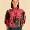  BLUSH FLORAL YARD BLOUSE