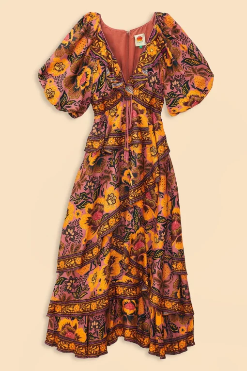  BLUSH GARDEN BLOOM MAXI DRESS