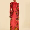  BLUSH LIVING BLOOM HIGH NECK MAXI DRESS