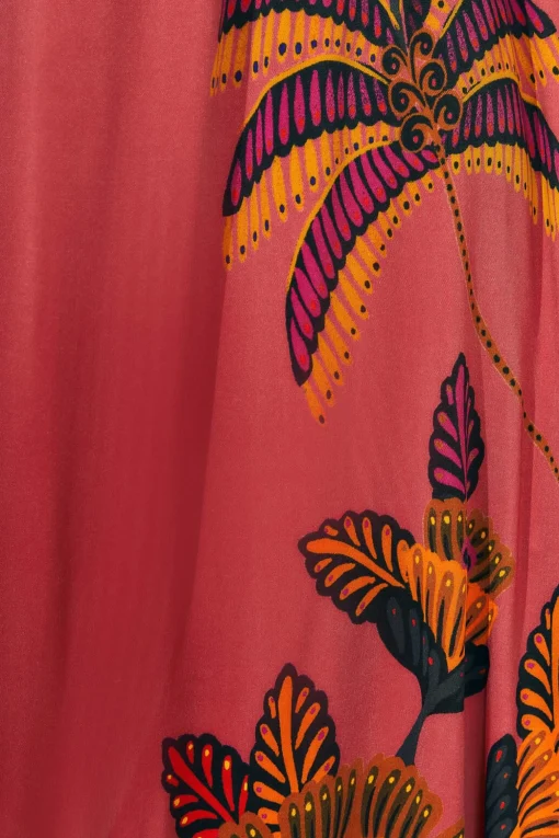  BLUSH LIVING BLOOM HIGH NECK MAXI DRESS