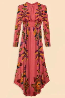  BLUSH LIVING BLOOM HIGH NECK MAXI DRESS