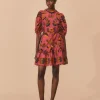  BLUSH LIVING BLOOM SHORT SLEEVE MINI DRESS