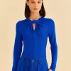  BRIGHT BLUE LONG SLEEVE BODYSUIT