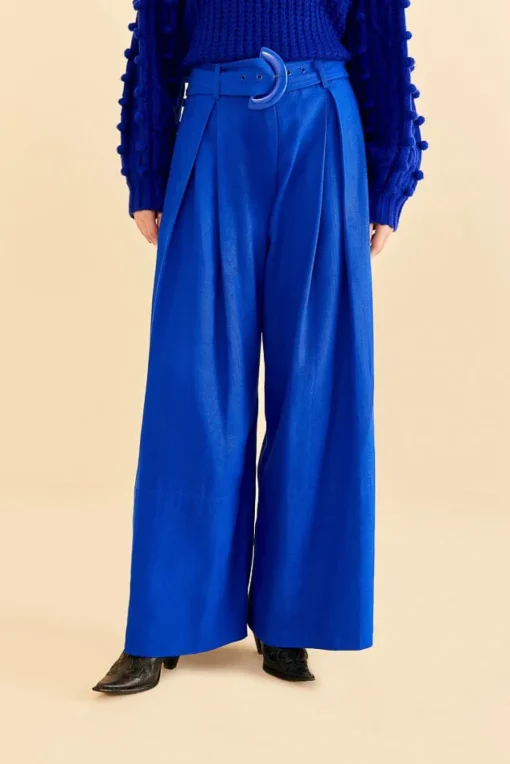  BRIGHT BLUE TAILORED PANTS