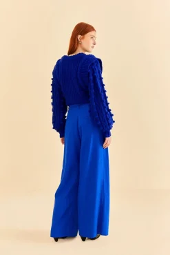  BRIGHT BLUE TAILORED PANTS