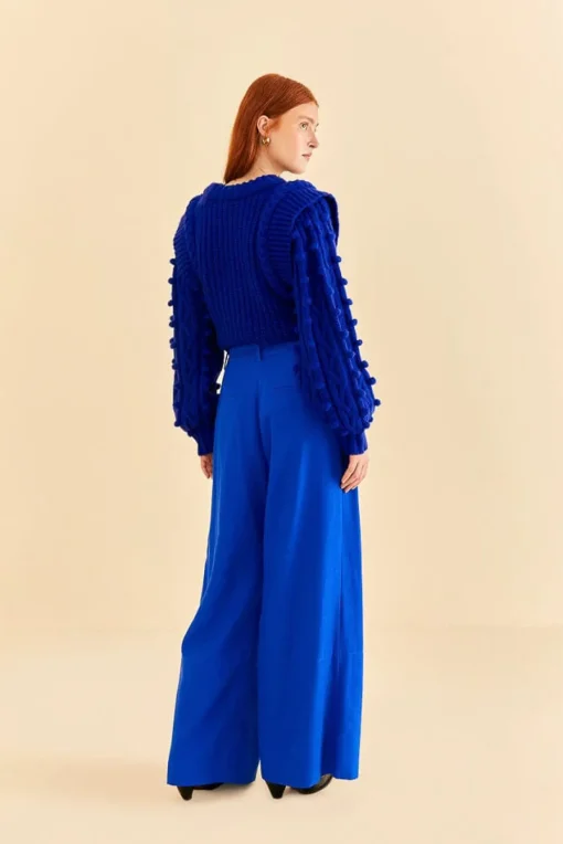  BRIGHT BLUE TAILORED PANTS