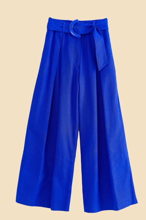  BRIGHT BLUE TAILORED PANTS