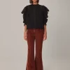  BROWN FLARE PANTS
