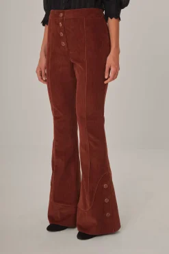  BROWN FLARE PANTS