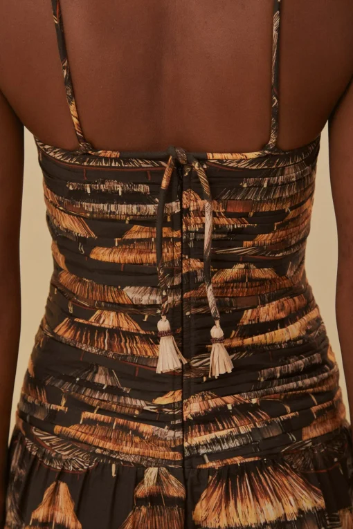  BROWN SHUHU MAXI DRESS SLEEVELESS