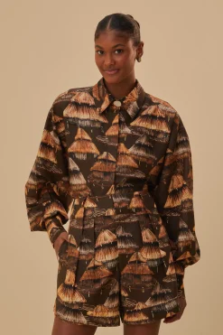  BROWN SHUHU SHORT
