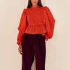 BURGUNDY CORDUROY PANTS