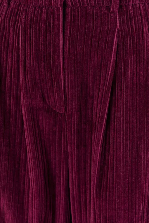  BURGUNDY CORDUROY PANTS