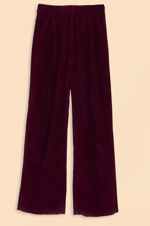  BURGUNDY CORDUROY PANTS