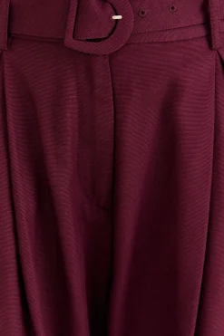  BURGUNDY TAILORED PANTS