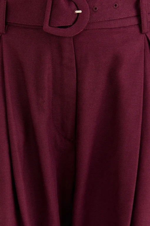  BURGUNDY TAILORED PANTS