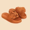  CARAMEL MONSTERA ANATOMIC SLIDE SANDAL