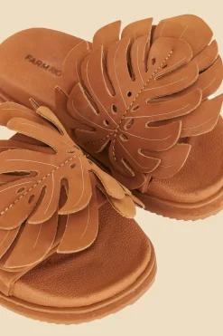  CARAMEL MONSTERA ANATOMIC SLIDE SANDAL