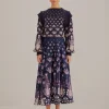  DARK BLUE AINIKA MARTINA MIDI SKIRT