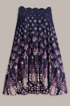  DARK BLUE AINIKA MARTINA MIDI SKIRT