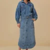  DENIM WAVE SKIRT