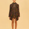  EMBROIDERED CORDUROY MINI SKIRT