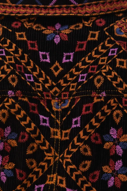 EMBROIDERED LONG SLEEVE JUMPSUIT