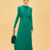  EMERALD HIGH NECK MAXI DRESS