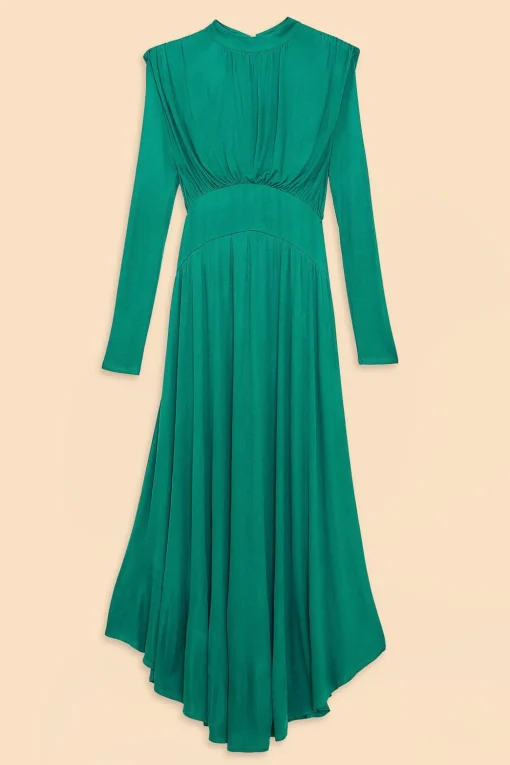  EMERALD HIGH NECK MAXI DRESS