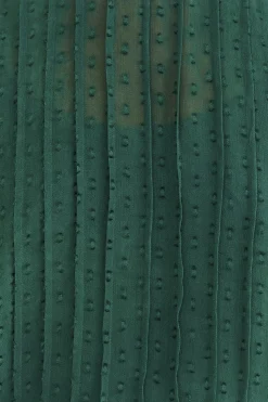  EMERALD RUFFLE LONG SLEEVE BLOUSE