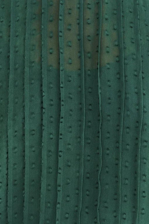 EMERALD RUFFLE LONG SLEEVE BLOUSE