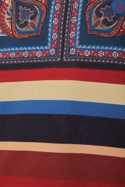  ENERGY SCARF MIXED PRINT SWEATSHIRT