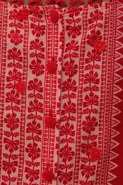  FLORA TAPESTRY RED BLOUSE