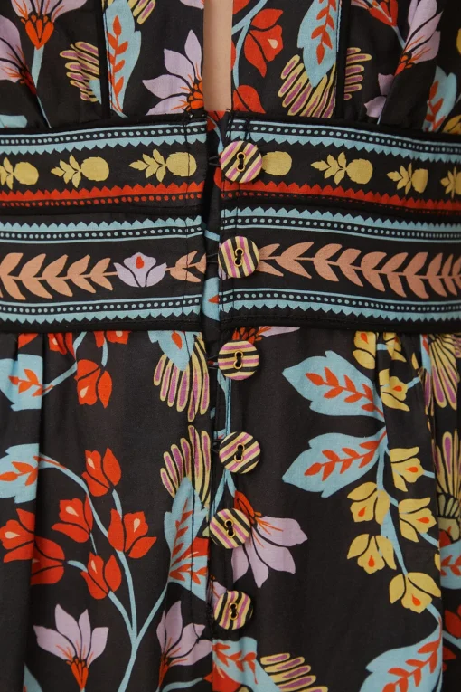  FLOWERY BLACK JUMPSUIT