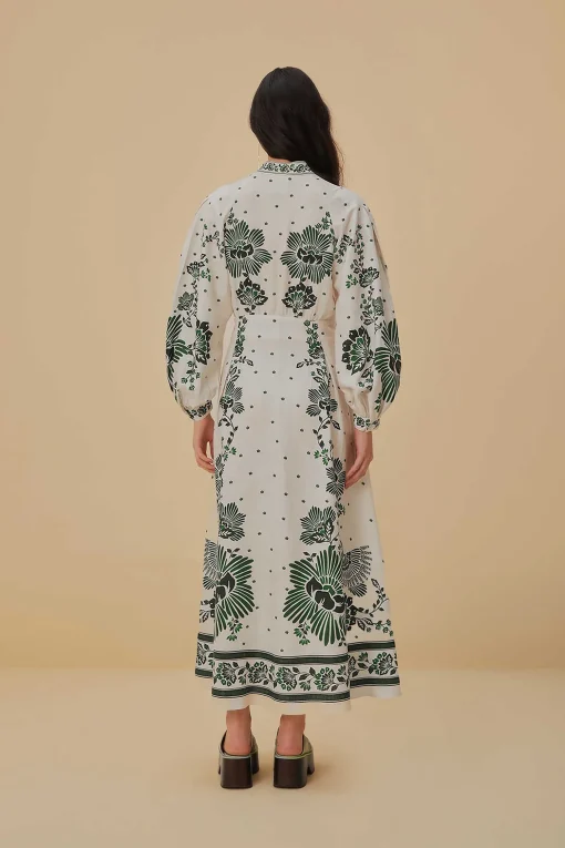  FOREST SOUL OFF-WHITE MAXI DRESS